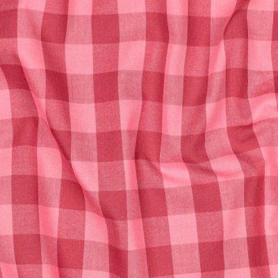 Raspberry Cheery Yarn Dyed Cotton Poplin Gingham