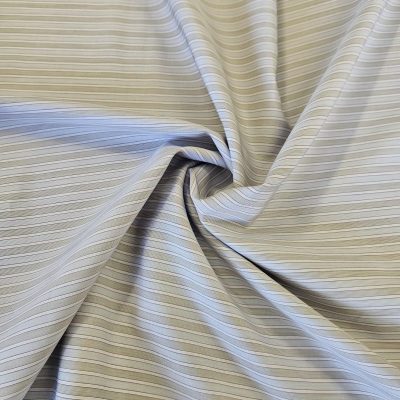Fine Shirting, Grey Blue stripe, 100% cotton, ex Paul Smith
