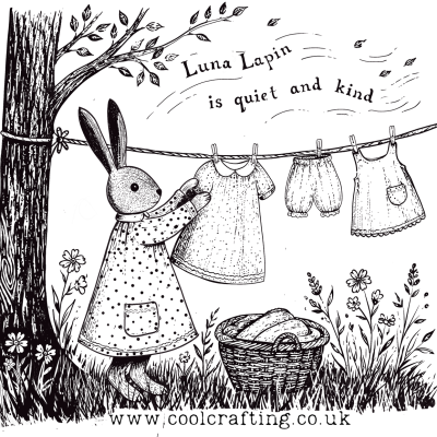 Luna and the Laundry Printed Shopper