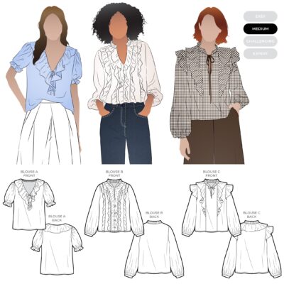 Cendrine Blouse Paper Pattern for Wovens by Style Arc