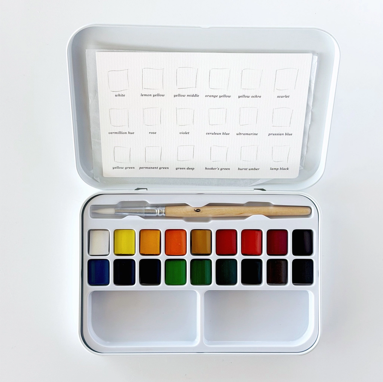 watercolour paint set