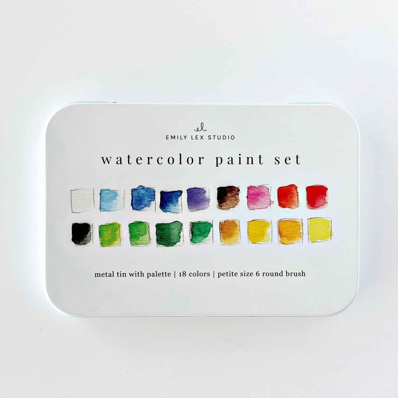 watercolour paint tin