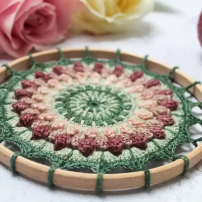 Ring Around the Rosie Mandala Crochet Kit