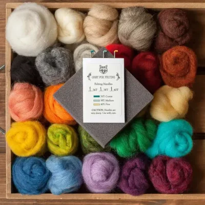 Needle Felting 25 Colour Starter Kit