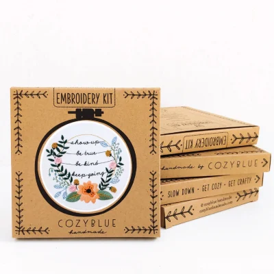 Show Up Complete Embroidery Kit by Cozyblue
