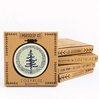 Moonlight Pine Complete Embroidery Kit by Cozyblue