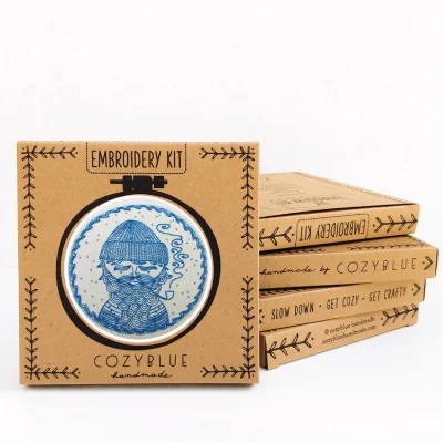 Sea Captain Complete Embroidery Kit by Cozyblue