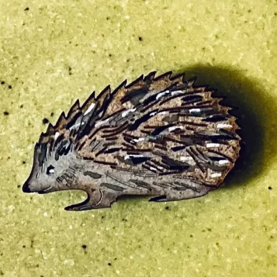 Hedgehog Mini Pin by Lily Faith