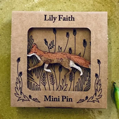 Fox Mini Pin by Lily Faith