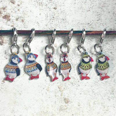 Set of 6 Crochet Stitch Markers - Emma Ball