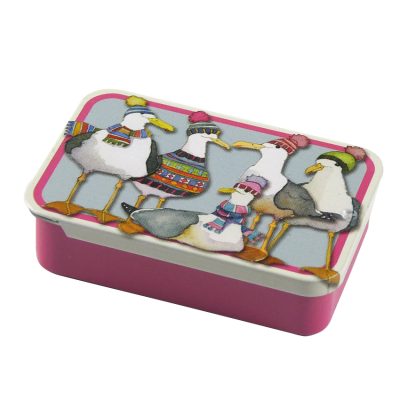 Pocket Tin Seagulls in Beanies - Emma Ball