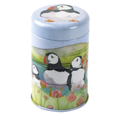 Sea Thrift Puffins Mini Stacker Tin