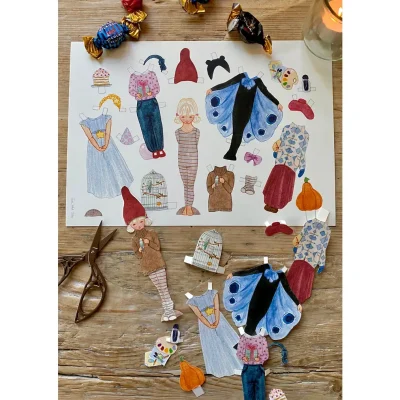 Ruth Dress Up Doll Papercut