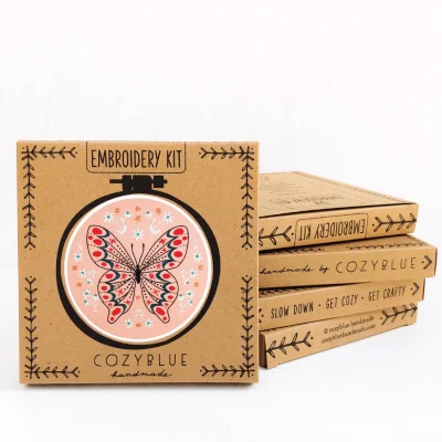 Butterfly Complete Embroidery Kit by Cozyblue