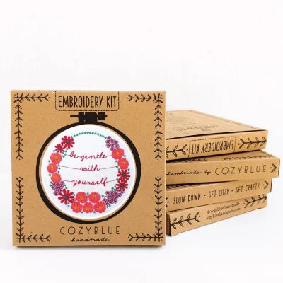 Be Gentle Complete Embroidery Kit by Cozyblue