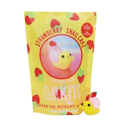Strawberry The Snail Air Dry clay Kit
